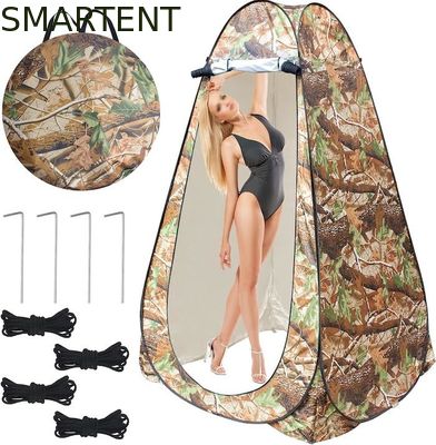 Kopen 47.2*47.2*74.8 inch Custom Camouflage 190T Polyester Pop Up Privacy Tenten Met UV Bescherming Waterdicht Design online vervaardiging