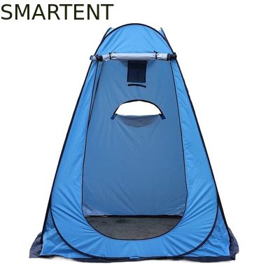 Kopen 150*150*190CM Waterdicht Blauw 210T Zilveren Polyester UV beschermd Pop Up privacy tent met geventileerde zijvensters online vervaardiging