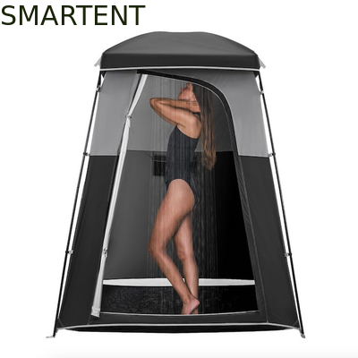 167*167*218CM Zwarte polyester Draagbare UV beschermde Pop-up privacy tenten met onmiddellijke installatie voor buitenevenementen leverancier
