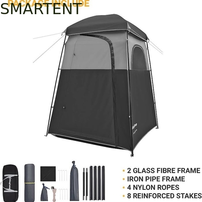 167*167*218CM Zwarte polyester Draagbare UV beschermde Pop-up privacy tenten met onmiddellijke installatie voor buitenevenementen leverancier