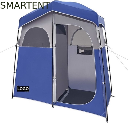 2.11*1.07*2.13M Blauw Waterdicht Polyester Instant Pop Up Privacy Tenten Met Volledige Dekking Zipperde Deur En Venster leverancier