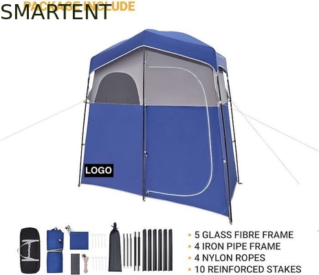 2.11*1.07*2.13M Blauw Waterdicht Polyester Instant Pop Up Privacy Tenten Met Volledige Dekking Zipperde Deur En Venster leverancier