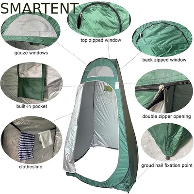 74.5 * 47 * 47 inch groene polyester Instant Pop Up privacy tent met volledige dekking voor camping strand en outdoor evenementen leverancier