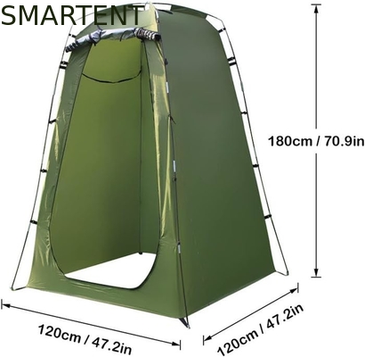 120*120*180cm Groen Kleur Zilveren Gecoate Polyester Pop Up Privacy Tent Waterdicht Voor Camping Beach Outdoor Events leverancier