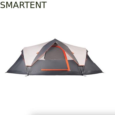Kopen 410*210*140cm Grijs polyester 6-seizoen Pop Up Camping tent met waterdichte vloer / mesh ramen online vervaardiging