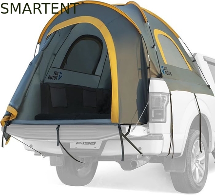 Buiten 2.17*1.60*1.70M Grijs PU2000 Waterdicht Polyester 2persoons pick-up kampeertent met glasvezelstang leverancier