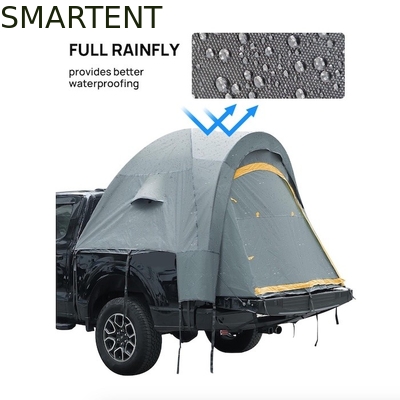 Buiten 2.17*1.60*1.70M Grijs PU2000 Waterdicht Polyester 2persoons pick-up kampeertent met glasvezelstang leverancier