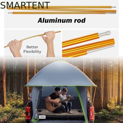 90.5 x 63 x 67'Inch 2 persoon Custom Groen Waterdicht PU2000 Polyester Lichtgewicht Draagbare Pickup Truck Tent leverancier