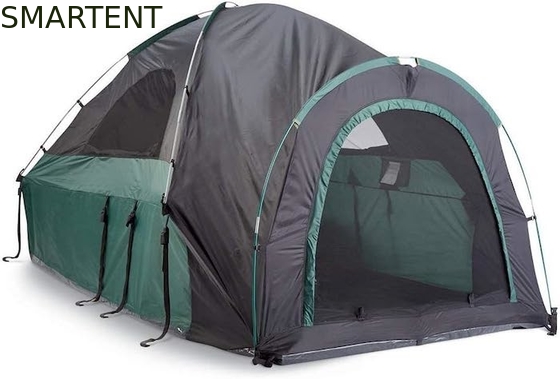 2-persoon Outdoor Quick Setup Dual Color Waterproof Polyester Pickup Truck Camping Tent met glasvezel palen leverancier