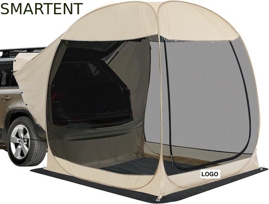 2.13*2.13*2.18M Beige Kleur UV Bescherming Waterdicht Gecoat Polyester Pop Up Sport Utility Vehicle Camping Tent leverancier