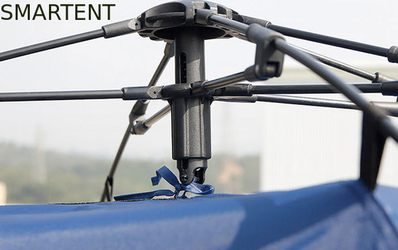 (165+50) * 165*176CM 1-persoon Blauwe kleur waterdicht Zilveren gecoate polyester 210D Automatisch Pop UP Truck Tail Tent leverancier