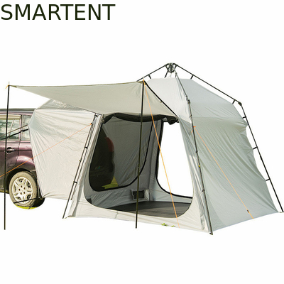 220*220*195CM Glasvezel 4-persoons Grijs PU2000MM Polyester 210D SUV Camping Tent Waterdicht Met UV-bescherming Gemakkelijk op te zetten leverancier