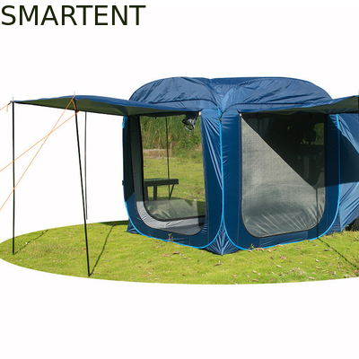 200*200*196CM zilver gecoat 210T Pop UP SUV tent met waterdicht ontwerp en mesh vensters UV bescherming leverancier