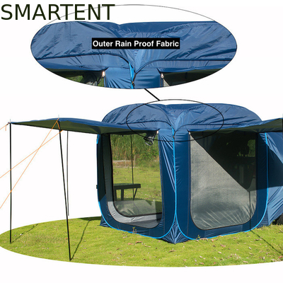 200*200*196CM zilver gecoat 210T Pop UP SUV tent met waterdicht ontwerp en mesh vensters UV bescherming leverancier