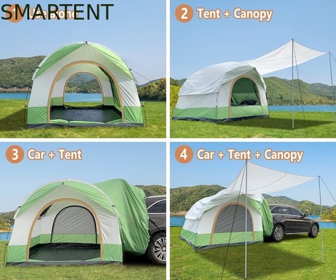 8.2*8.2*6.6Ft Dual Color Waterproof PU3000MM Coated Polyester 210T All Season Vehicle Camping Tent Gemakkelijk opzetten leverancier