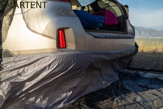 183*183*213CM Zwart Waterdicht Gecoat Polyester Auto Camping Tent Compact Auto Shelter Gemakkelijk instellen Voor 2-4 personen leverancier