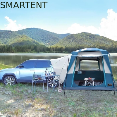 3.05*2.44*2.21M Aanpasbaar 4 Seizoen Blauwe Kleur Waterdicht PU2000MM Gecoat Polyester Mobil Car Camping Tent leverancier