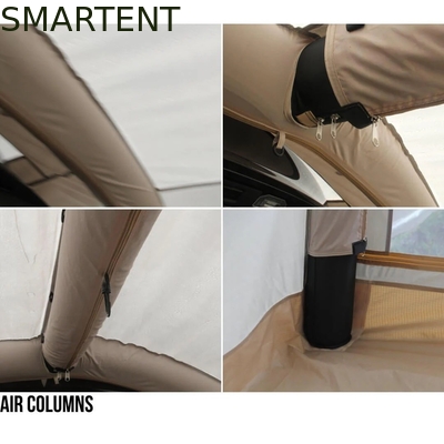 660*290*180cm Makkelijk op te zetten Khaki 210D Ocford Opblaasbare Tesla Camping Tent 4 Seizoen Shelter Met Rainfly leverancier