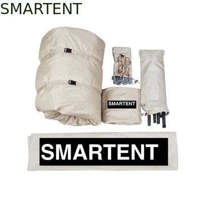 660*290*180cm Makkelijk op te zetten Khaki 210D Ocford Opblaasbare Tesla Camping Tent 4 Seizoen Shelter Met Rainfly leverancier