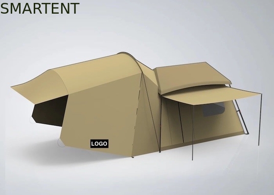 Lichtgewicht gecoate polyester PoFiberglass camping tent voor Tesla 3 seizoen waterdicht grijs model snelle 10 minuten setup leverancier