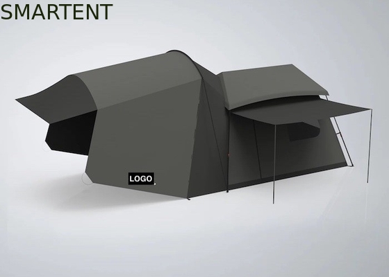 Lichtgewicht gecoate polyester PoFiberglass camping tent voor Tesla 3 seizoen waterdicht grijs model snelle 10 minuten setup leverancier