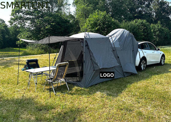 330*240*210CM lichtgewicht automatisch grijs waterdicht PU2000MM gecoat polyester 210D 4-persoons Tesla camping tent leverancier