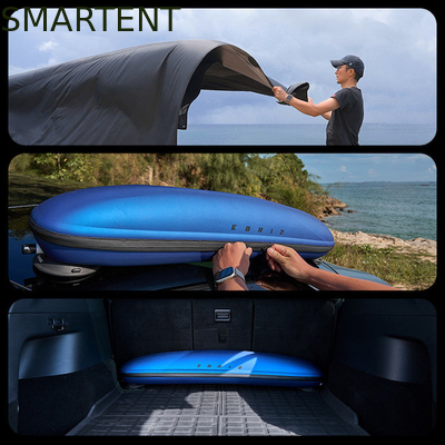 530*390CM Zwart 420D Ripstop Polyester Tesla Camping Tent Lichtgewicht Auto Canopy Rainfly Side Awing Voor Model Y&amp;3 leverancier