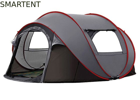 280*200*130cm 4 personen Grijs waterdicht polyester 4 seizoenen bootvorm Pop-up kampeertenten Draagtas inbegrepen leverancier