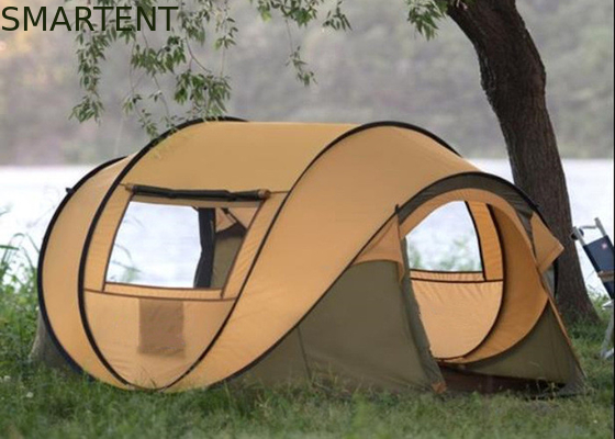 280*200*130cm 4 personen Grijs waterdicht polyester 4 seizoenen bootvorm Pop-up kampeertenten Draagtas inbegrepen leverancier