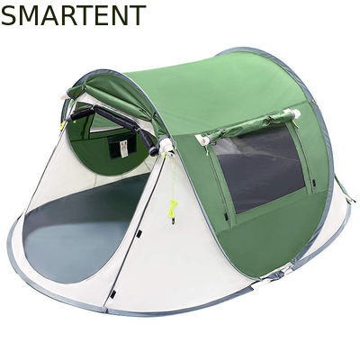 Kopen 2 personen 245*148*100cm Groen Waterdicht Polyester Outdoor Camping Ruim Pop Up Boat Tent Met Mesh Ventilatie online vervaardiging