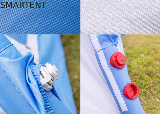 Outdoor Camping Dual Color Waterproof 210D Double Layer Air Filled Tent Met TPU Air Poles Voor Verbeterde UV-bescherming leverancier