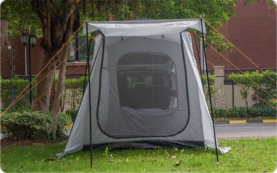 260*180*190CM Waterdicht PU2000MM Gecoat Grijs 210D Polyester All Season Family Rooftop Tent Met Twee Deuren En Vensters leverancier