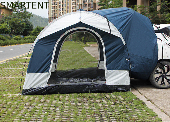 2 personen 250*250*200CM Waterdicht PU2000MM Gecoat Blauw 210D Polyester Buiten dak tent SUV Pick Up Shelter leverancier