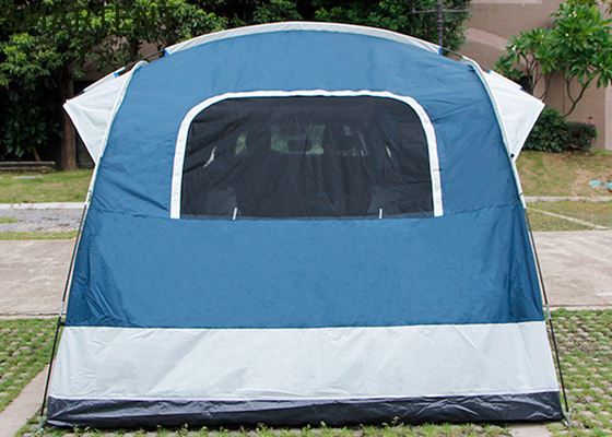 2 personen 250*250*200CM Waterdicht PU2000MM Gecoat Blauw 210D Polyester Buiten dak tent SUV Pick Up Shelter leverancier