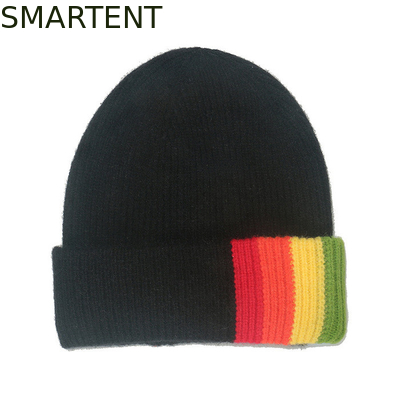 Outdoor witte kleur hergebruik duurzaam RPET gebreide bonnet volwassen grootte voor de winter leverancier
