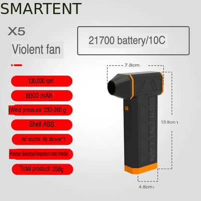 Neem wandelen naar het volgende niveau Draagbare Handheld Gewelddadige Fan Cool Camping Accessoires Metalen Design leverancier