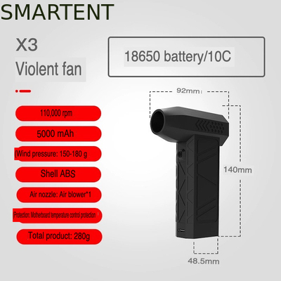 Neem wandelen naar het volgende niveau Draagbare Handheld Gewelddadige Fan Cool Camping Accessoires Metalen Design leverancier