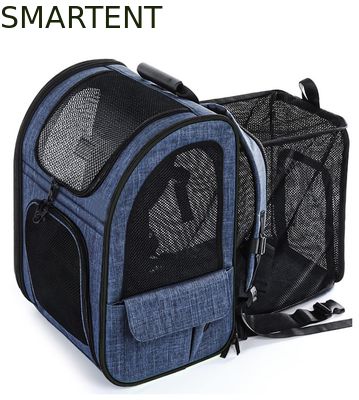 Kopen Outdoor 33.5*27*42CM Blauwe Kationische Oxford Uitbreidbare Huisdier Reisrugzak Zachte Stof Mooie Benodigdheden voor Huisdieren Voor Uw Tevreden Metgezellen online vervaardiging