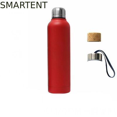 Kopen Eco-vriendelijke ergonomische wandelende sportflessen 304 roestvrij staal rode kleur waterfles voor buitenactiviteiten online vervaardiging