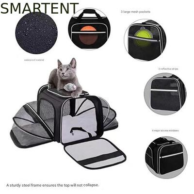Dogs Cats and Rabbits Cute Pet Supplies Playful Style Chew Play Sleep Functions Gray Cationic Polyester Multi-Purpose Outdoor Travel Carry HandBag leverancier