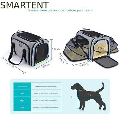 Dogs Cats and Rabbits Cute Pet Supplies Playful Style Chew Play Sleep Functions Gray Cationic Polyester Multi-Purpose Outdoor Travel Carry HandBag leverancier