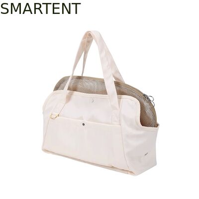 Kopen 41*16*35CM Outdoor Beige Polyestervezel Huisdier Reis Tas Opvouwbaar Lichtgewicht Handige Opslag Ideaal Voor Huisdiereigenaren Onderweg online vervaardiging