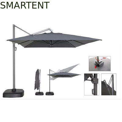 Kopen De Parasolparaplu 2.7M van de 360 Graad Draaiende Bar Side Pole Parasol-Hotelkoffie online vervaardiging