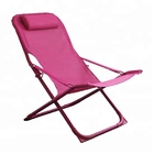 Grey Folding Beach Lounge Chair-Vouwbare het Strandzitkamer Chaise For Lawn Deck van het Aluminiumkader leverancier