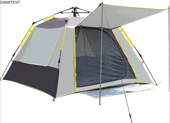 210*210*145CM Grijs Waterdicht Gecoat 190T Polyester Automatische Outdoor Camping Tenten Pop Up Sun Shade Tent Zilver PU2000MM leverancier