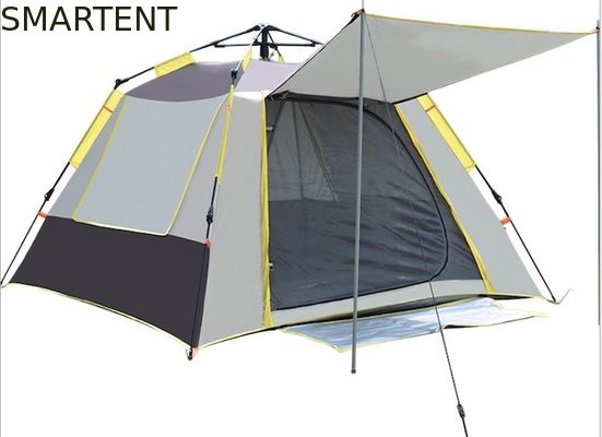 Kopen 210*210*145CM Grijs Waterdicht Gecoat 190T Polyester Automatische Outdoor Camping Tenten Pop Up Sun Shade Tent Zilver PU2000MM online vervaardiging