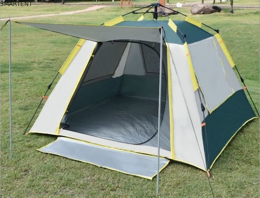 210*210*145CM Grijs Waterdicht Gecoat 190T Polyester Automatische Outdoor Camping Tenten Pop Up Sun Shade Tent Zilver PU2000MM leverancier