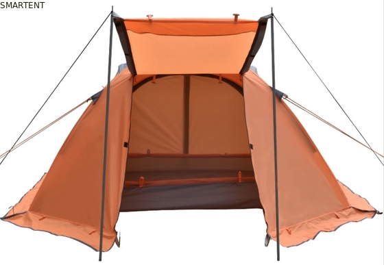 150*210*120cm Waterdicht Oranje 210D Polyester Ripstop Coated PU3500+ Outdoor Camping Tents Geschikt voor 2~3 Personen leverancier