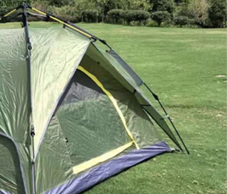 210*210*135cm Automatische glasvezel paal Waterdicht PU2000mm Gecoat Groen 190T Polyester Regendicht Outdoor Camping Tenten leverancier