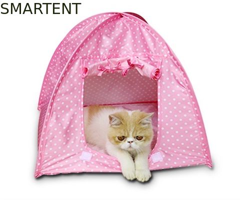 Kopen Lichtgewicht Kleurrijke Polyester Waterdichte Cat Tent Cute Pet Supplies 43x43x41cm online vervaardiging